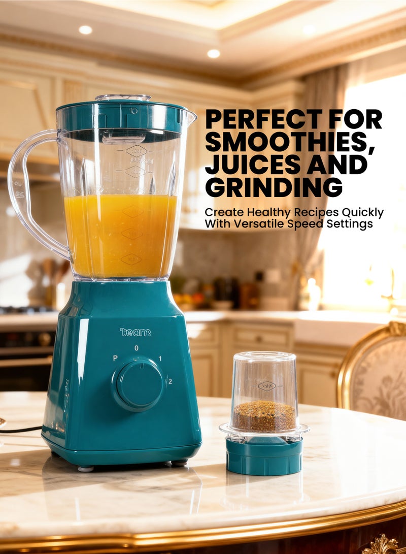 تيم Team Blender  – Powerful 350W Electric Blender with 1.5L Durable Jar, 2-Speed + Pulse Function - Image 4